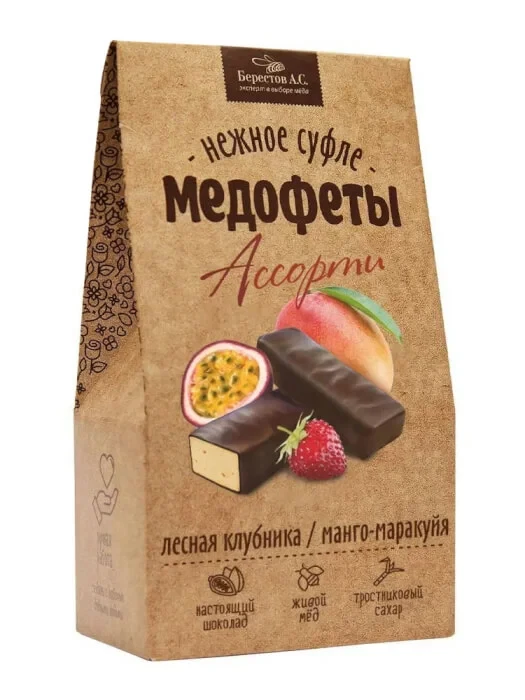 №2 Берестов Медофеты Манго маракуйя и клубникой,150г    в Кирове