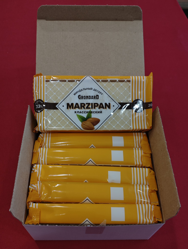  TM Grondard      (11133) Марципан 33%, (блок 6 шт по 200г)             в Кирове